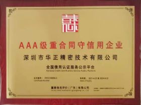 AAA級重合同守信用企業